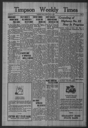 Timpson Weekly Times (Timpson, Tex.), Vol. 47, No. 19, Ed. 1 Friday, April 29, 1932