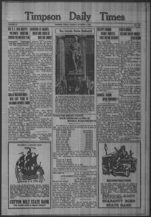 Timpson Daily Times (Timpson, Tex.), Vol. 31, No. 198, Ed. 1 Tuesday, October 4, 1932