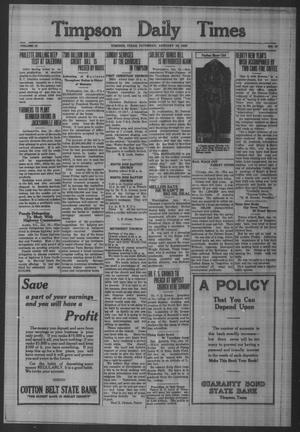 Timpson Daily Times (Timpson, Tex.), Vol. 31, No. 12, Ed. 1 Saturday, January 16, 1932