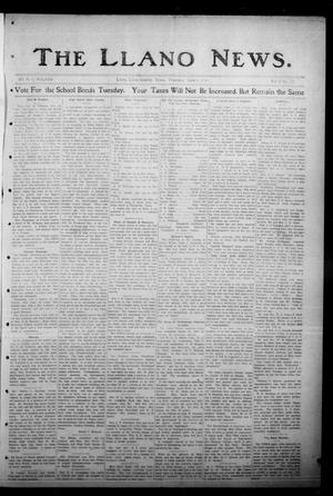 The Llano News. (Llano, Tex.), Vol. 32, No. 52, Ed. 1 Thursday, June 8, 1916