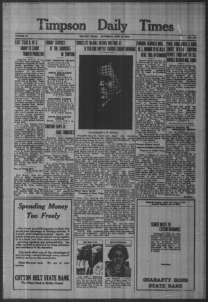 Timpson Daily Times (Timpson, Tex.), Vol. 33, No. 120, Ed. 1 Saturday, June 16, 1934