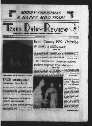Primary view of object titled 'Texas Dairy Review (Stephenville, Tex.), Vol. 1, No. 10, Ed. 1 Thursday, December 10, 1992'.
