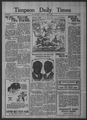 Timpson Daily Times (Timpson, Tex.), Vol. 35, No. 128, Ed. 1 Saturday, June 27, 1936