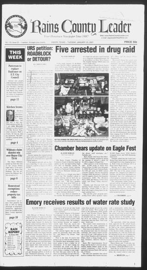 Primary view of object titled 'Rains County Leader (Emory, Tex.), Vol. 119, No. 32, Ed. 1 Tuesday, January 23, 2007'.