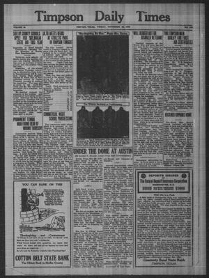 Timpson Daily Times (Timpson, Tex.), Vol. 35, No. 230, Ed. 1 Friday, November 20, 1936