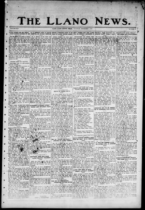 Primary view of object titled 'The Llano News. (Llano, Tex.), Vol. 42, No. 8, Ed. 1 Thursday, November 7, 1929'.