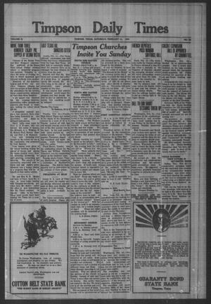 Timpson Daily Times (Timpson, Tex.), Vol. 31, No. 32, Ed. 1 Saturday, February 13, 1932