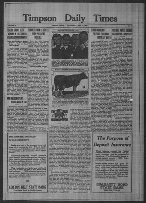 Timpson Daily Times (Timpson, Tex.), Vol. 34, No. 97, Ed. 1 Wednesday, May 15, 1935