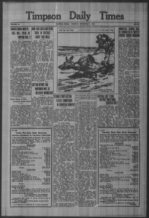 Timpson Daily Times (Timpson, Tex.), Vol. 32, No. 221, Ed. 1 Tuesday, November 7, 1933