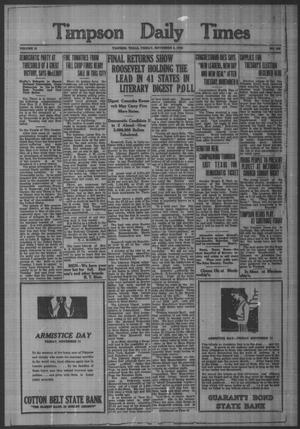 Timpson Daily Times (Timpson, Tex.), Vol. 31, No. 220, Ed. 1 Friday, November 4, 1932