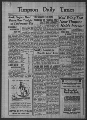 Timpson Daily Times (Timpson, Tex.), Vol. 35, No. 206, Ed. 1 Friday, October 16, 1936