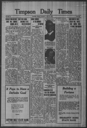 Timpson Daily Times (Timpson, Tex.), Vol. 48, No. 115, Ed. 1 Saturday, June 10, 1933