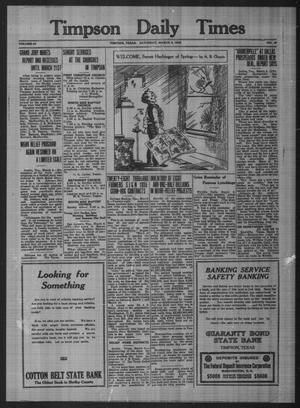 Timpson Daily Times (Timpson, Tex.), Vol. 34, No. 49, Ed. 1 Saturday, March 9, 1935