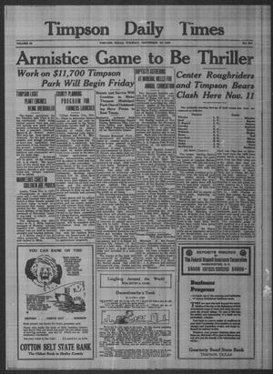 Timpson Daily Times (Timpson, Tex.), Vol. 35, No. 224, Ed. 1 Tuesday, November 10, 1936