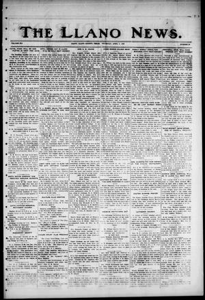 The Llano News. (Llano, Tex.), Vol. 41, No. 29, Ed. 1 Thursday, April 4, 1929