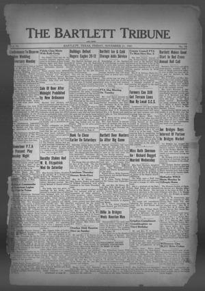 Primary view of object titled 'The Bartlett Tribune and News (Bartlett, Tex.), Vol. 55, No. 10, Ed. 1, Friday, November 21, 1941'.