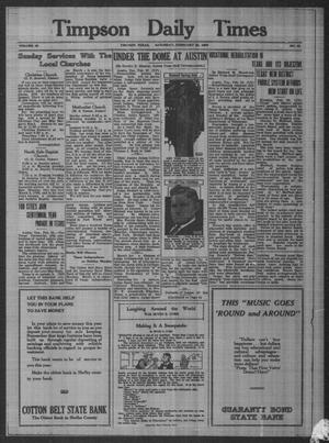 Timpson Daily Times (Timpson, Tex.), Vol. 35, No. 43, Ed. 1 Saturday, February 29, 1936