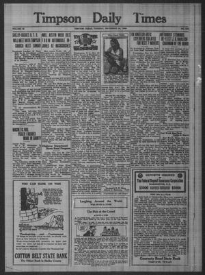 Timpson Daily Times (Timpson, Tex.), Vol. 35, No. 233, Ed. 1 Tuesday, November 24, 1936
