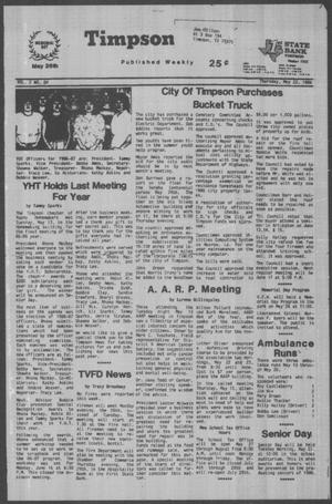 Timpson News (Timpson, Tex.), Vol. 2, No. 20, Ed. 1 Thursday, May 22, 1986