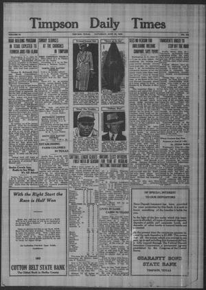 Timpson Daily Times (Timpson, Tex.), Vol. 34, No. 124, Ed. 1 Saturday, June 22, 1935
