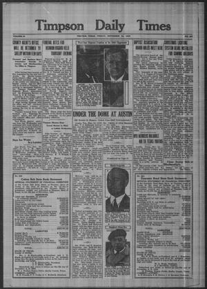 Timpson Daily Times (Timpson, Tex.), Vol. 34, No. 227, Ed. 1 Friday, November 15, 1935