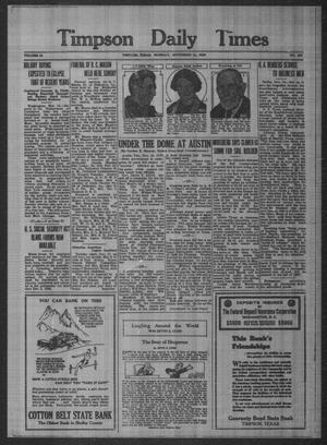Timpson Daily Times (Timpson, Tex.), Vol. 51, No. 227, Ed. 1 Monday, November 16, 1936