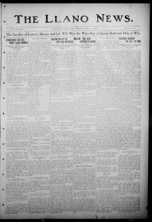 The Llano News. (Llano, Tex.), Vol. 34, No. 17, Ed. 1 Thursday, October 18, 1917