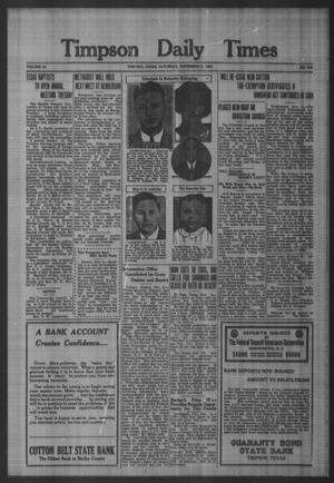 Timpson Daily Times (Timpson, Tex.), Vol. 33, No. 219, Ed. 1 Saturday, November 3, 1934