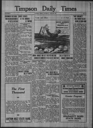Timpson Daily Times (Timpson, Tex.), Vol. 34, No. 19, Ed. 1 Saturday, January 26, 1935