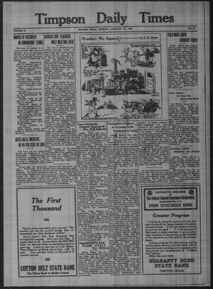 Timpson Daily Times (Timpson, Tex.), Vol. 34, No. 15, Ed. 1 Monday, January 21, 1935