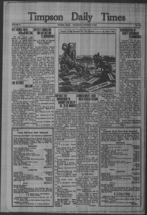 Primary view of object titled 'Timpson Daily Times (Timpson, Tex.), Vol. 31, No. 204, Ed. 1 Wednesday, October 12, 1932'.