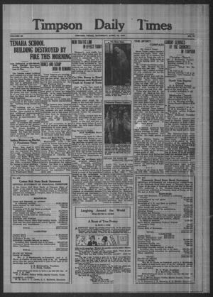 Timpson Daily Times (Timpson, Tex.), Vol. 36, No. 72, Ed. 1 Saturday, April 10, 1937