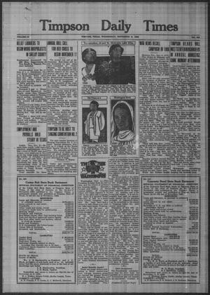 Timpson Daily Times (Timpson, Tex.), Vol. 34, No. 222, Ed. 1 Wednesday, November 6, 1935