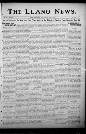 The Llano News. (Llano, Tex.), Vol. 33, No. 6, Ed. 1 Thursday, July 20, 1916