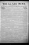 Newspaper: The Llano News. (Llano, Tex.), Vol. 33, No. 6, Ed. 1 Thursday, July 2…