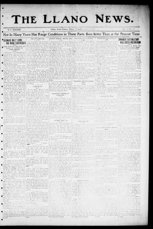 Primary view of object titled 'The Llano News. (Llano, Tex.), Vol. 35, No. 38, Ed. 1 Thursday, April 3, 1919'.