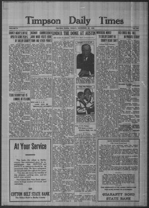Timpson Daily Times (Timpson, Tex.), Vol. 34, No. 232, Ed. 1 Friday, November 22, 1935