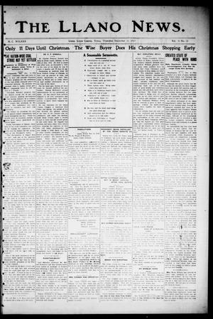 The Llano News. (Llano, Tex.), Vol. 36, No. 22, Ed. 1 Thursday, December 11, 1919