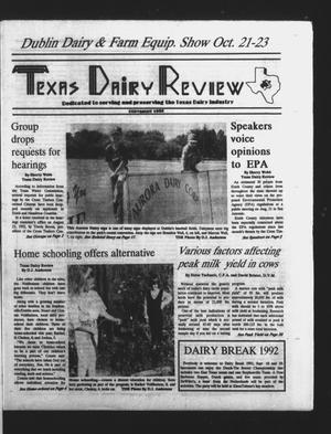Texas Dairy Review (Stephenville, Tex.), Vol. 1, No. 7, Ed. 1 Thursday, September 3, 1992