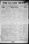 Primary view of The Llano News. (Llano, Tex.), Vol. 36, No. 43, Ed. 1 Thursday, May 13, 1920
