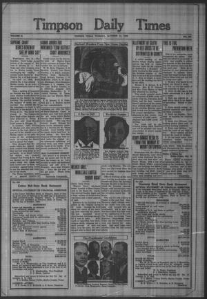 Timpson Daily Times (Timpson, Tex.), Vol. 31, No. 203, Ed. 1 Tuesday, October 11, 1932