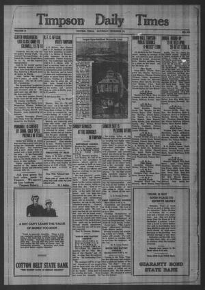 Timpson Daily Times (Timpson, Tex.), Vol. 31, No. 245, Ed. 1 Saturday, December 10, 1932
