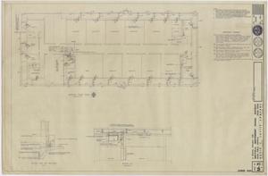 Primary view of object titled 'Junior School Building Iraan, Texas: Heating Floor Plan'.