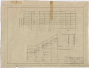 Primary view of object titled 'High School Bleachers, Haskell, Texas: Sections'.