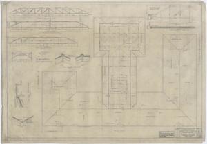 Primary view of object titled 'Consolidated Community School Building Monahans, Texas: Roof Plan'.