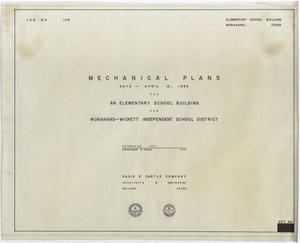 Primary view of object titled 'Elementary School Building Monahans, Texas: Title Page'.