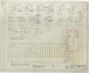 Primary view of object titled 'Elementary School Building Monahans, Texas: Roof Framing Plan'.