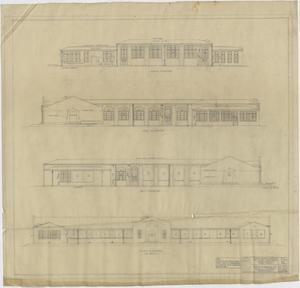 Primary view of object titled 'High School Building Kermit, Texas: Elevations'.