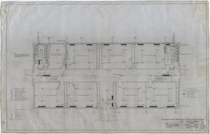Primary view of object titled 'Rule High School Building Rule, Texas: First Floor Mechanical Plan'.