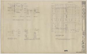 Primary view of object titled 'School Building Iraan, Texas: Roof Framing Plan and Details'.